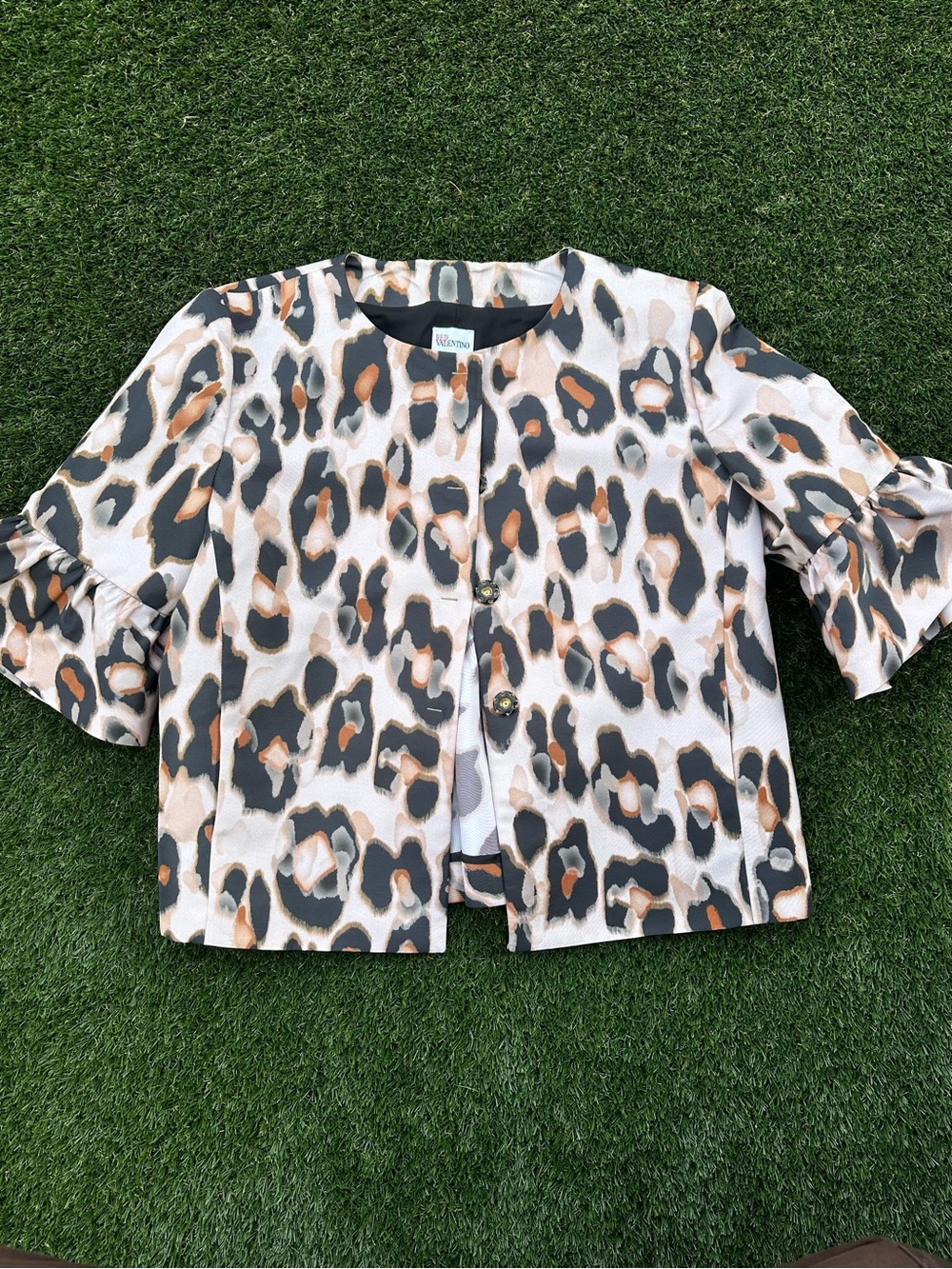 🐆 RED Valentino Abstract Leopard Jacket ✨